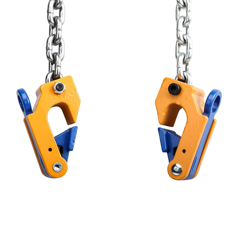 NORJIN Chain Drum Lifter, 2000 lbs Capacity Vertical Hoist Barrel Lifter with G80 Chain for 55 Gallon Drums