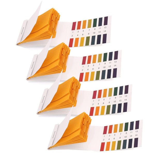 4 Pack pH Test Strips, 320 Strips pH 1-14 Universal Litmus Test