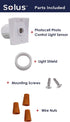 3" 120V 5 Pack 1) Solus Dusk-to-Dawn Sensor with Ezee Change Plug Outdoor Photocell Sensor for Lamp Posts Auto On/Off