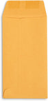 Blue Summit Supplies 500 Pack Coin Envelopes #7, Gummed Seal, 28 lb Brown Kraft for Holding Coins and Keys, 3 1/2” X 6