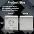 Zinc Cube Metal Density Cubes Pure Metal High Density Element Cube for Element Collections Lab Experiment Periodic Table Collection DIY Teacher Science Creative Gift(Zinc,1 Inch)