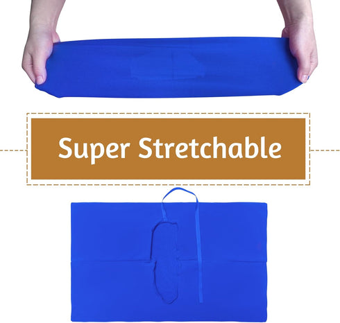 KICNIC Blue Book Covers 3 Pack, 6"x9" Stretchable Protective Covers for Most Hardcover Books, Washable