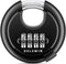 DELSWIN 4 Digit Combination Disc Padlock with Hardened Steel Shackle for Sheds, Storage Units, School Gym Lockers