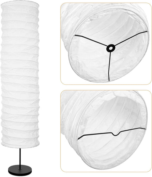 PartyKindom Floor Lamp Lampshade Paper, Bedside Standing Lamp Cover, Creative Minimalist Style, Accessory for Hotel