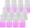 Round Plastic Reagent Bottle, HDPE Wide Mouth, 12pcs 60ml Sample Sealing Storage Container for Laboratories