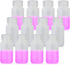 Round Plastic Reagent Bottle, HDPE Wide Mouth, 12pcs 60ml Sample Sealing Storage Container for Laboratories