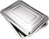 DOWEI 2 Pack Stainless Steel Trays, 13.5" X 10" Surgical Flat Bottom Trays for Dental Medical Body Piercing Lab Supplies