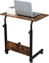 NAICKUC 23.6Inch Standing Desk - Side Table Adjustable Height, Portable Laptop Cart, C-Shaped Bed Couch end Tables
