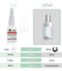 Super Glue for Plastic, Instant Strength Adhesive for Model, Acrylic, PVC, Vinyl, ABS, PBT, PS, PA, PC, PM, MA, Nylon