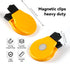 Bulb Refrigerator Magnet Clips Set, Multipurpose Magnet Paper Clips, Set of 6 for Snacks Bag