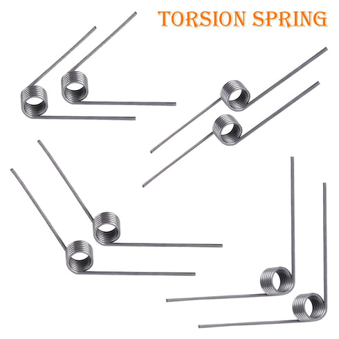 10 PCS Stainless Steel Spring, Mechanical Torsion Spring, 0.5 Wire Diameter, 4.5 OD, 60° Deflection Torsional Spring