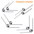 10 PCS Stainless Steel Spring, Mechanical Torsion Spring, 0.5 Wire Diameter, 4.5 OD, 60° Deflection Torsional Spring