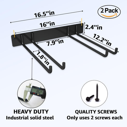 240 LBS 2 Pack YYR Folding Chair Storage Rack, Garden Tool & Foldable Chairs Organizer Hangers for Garage Organization