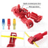 160pcs T-Tap Quick Splice Connector Kit, 60Set T-Tap Wire Connectors with Insulated Male Quick Disconnect