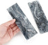 2pcs Black Marble Pattern Acrylic Knife Handle Scales, 6.3 2 0.27inch Knife Grips Sheets for DIY Crafts