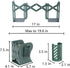 Kingsmile Bookends, Book Ends, Metal Book Ends for Shelves, Book Stopper for Heavy Books, Book Ends to Hold Books for Kids Room, Home, Office, Classroom, Library with Removable Pen Holder. (Green) by Kingsmile
