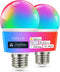 OREiN Matter Smart RGBTW Bulb, Smart Light Bulbs, A19 Color Changing, 2.4GHz WiFi, 800 Lumens, 2 Pack