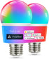 OREiN Matter Smart RGBTW Bulb, Smart Light Bulbs, A19 Color Changing, 2.4GHz WiFi, 800 Lumens, 2 Pack