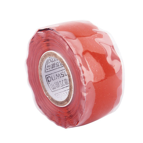 Self Fusing Silicone Tape, Self Adhesive Rubber Repair Tape for Bonding Wire, Hose, Electrical Tape, Red