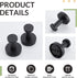 APLusee 2 Pack Bathroom Towel Hook - Stainless Steel Round Coat Robe Hanger for Toilet Kitchen (Matte Black)