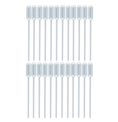 Sterile Non-Graduated Narrow Fine Stem Transfer Pipettes 3.5 mL (0.12 oz) - 24 Pack