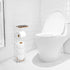 Inspired Living 3 Toilet Paper Holder Stand with Phone or Wipes Bamboo Shelf, Durable Free Standing Toilet Tissue Roll