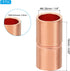 PATIKIL 1/4 Inch ID Copper Coupling Fittings, 12 Pcs Rolled Tube Stop Straight Pipe Fitting Welding Joint for HVAC Air Conditioning Plumbing Refrigeration