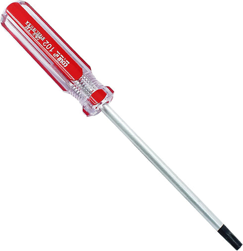 T27 Torx Screwdriver, Magnetic Head Screwdriver with Insulated PVC Handle, 100mm Working Length Security Torx Screwdriver for Repairing DIY (Red, 178mm/ 7") by HARSKIYER