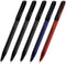 Monami Trifis Oil-Based Ballpoint Pen, 0.7mm Set of 5, Red 1, Blue 1, Black 3