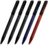 Monami Trifis Oil-Based Ballpoint Pen, 0.7mm Set of 5, Red 1, Blue 1, Black 3