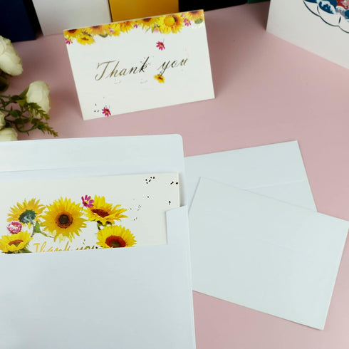 YINUOYOUJIA 50 Packs A7 Envelopes, 5x7 Self Seal Cards, Square Flap for Wedding, Baby Shower, Mailing