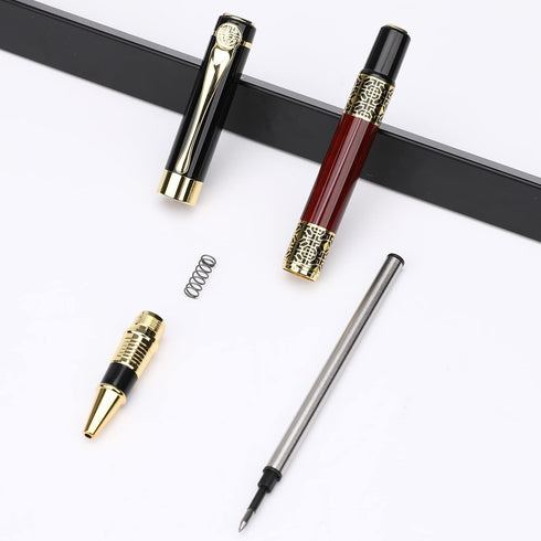 Ballpoint Pen Black Refill, Classical Retro Style Luxury Pen, Best Gift Set for Men & Women, Classy Gift Box