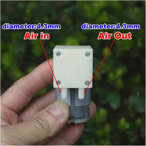 AIQFTGSNS 12V -80Kpa 385 DC Electronic Starter Small Air Vacuum Pump Negative Pressure Suction Piston Pump DIY Breast