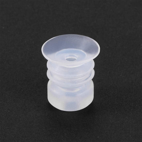 uxcell Bellows Suction Cup, 15mm Diameter 16mm Length M5 Joint Silicone Vacuum Industrial Pneumatic Cup 4pcs