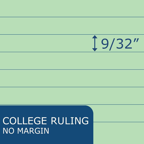 ROARING SPRING Lifenotes Recycled Spiral Notebook - 4 Pack of Assorted Covers, 80 Sheets, 7" x 5", College Ruled