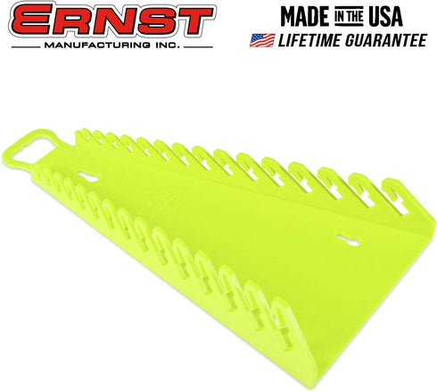 Ernst Manufacturing 5182HV Reverse Gripper Wrench Organizer, 15 Tool, High-Visibility by Ernst Manufacturing
