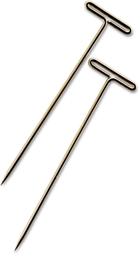 GEM 87T T-Pins, Steel, Silver, 1 1/2-Inch, 100/Box