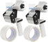 Packing Tape Dispenser Gun (2 Pack) with 2 Rolls Tape, 2 inches Lightweight Industrial Side Loading - JARLINK