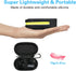COSOOS LED Headlamp Rechargeable Flashlight & Carry Case, Bright Head Lamp Floodlight & Spot Light for Hiking & Camping
