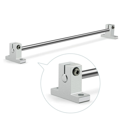 4PCS SK12 Aluminum Linear Rod Rail Shaft Support Guide for 12mm/0.47" Diameter Shaft