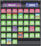 EAMAY Monthly Calendar Pocket Chart for Classroom with 71 Cards, Kids Learning Supplies for Home and Homeschool (Black)