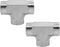(2-PACK) 5605-04-04 Hydraulic Hose Adapter Fitting, 1/4" Female Street Tee SAE Pipe Joints Connector