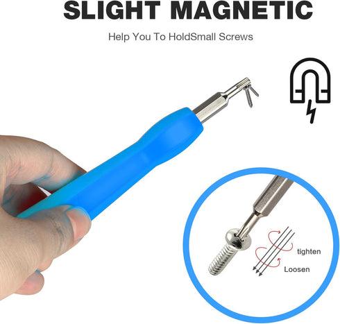 Ring Screwdriver Bit Set (Blue) - Fits All Ring Video Doorbell Models for Battery and Wifi Access