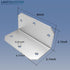 Lakeyulystore 4 Inch Projects,4" 2" 2" ,4 Pack L Brackets Corner Braces ,for Wood Furniture, Corner Brackets for Wood