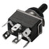 Baomain Toggle Switch with Waterproof Boot Cap, AC 250V 15A DPDT 3 Position ON/OFF/ON, Pack of 5