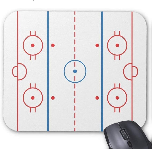 Hockey Rink Mousepad for Gaming and Office Use