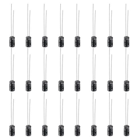 PATIKIL 50V 0.22uF Electrolytic Capacitors, 100Pcs 4x8mm High Frequency for TV, LCD Monitor, Circuit Boards
