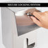 Desyeryamimi Commercial Toilet Paper Tissue Dispenser Dual Rolls Toilet Paper Holder with Lock,Heavy Duty Stainless