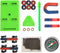 EUDAX Labs Junior Science Magnet Set for Education Science Experiment Tools Including Bar/Ring/Horseshoe/Compass Magnets