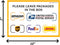 IGNIXIA Pack of 02 Package Delivery Sign Decals, Self Adhesive Sticker for Delivery Instructions (10 x 7 inches)